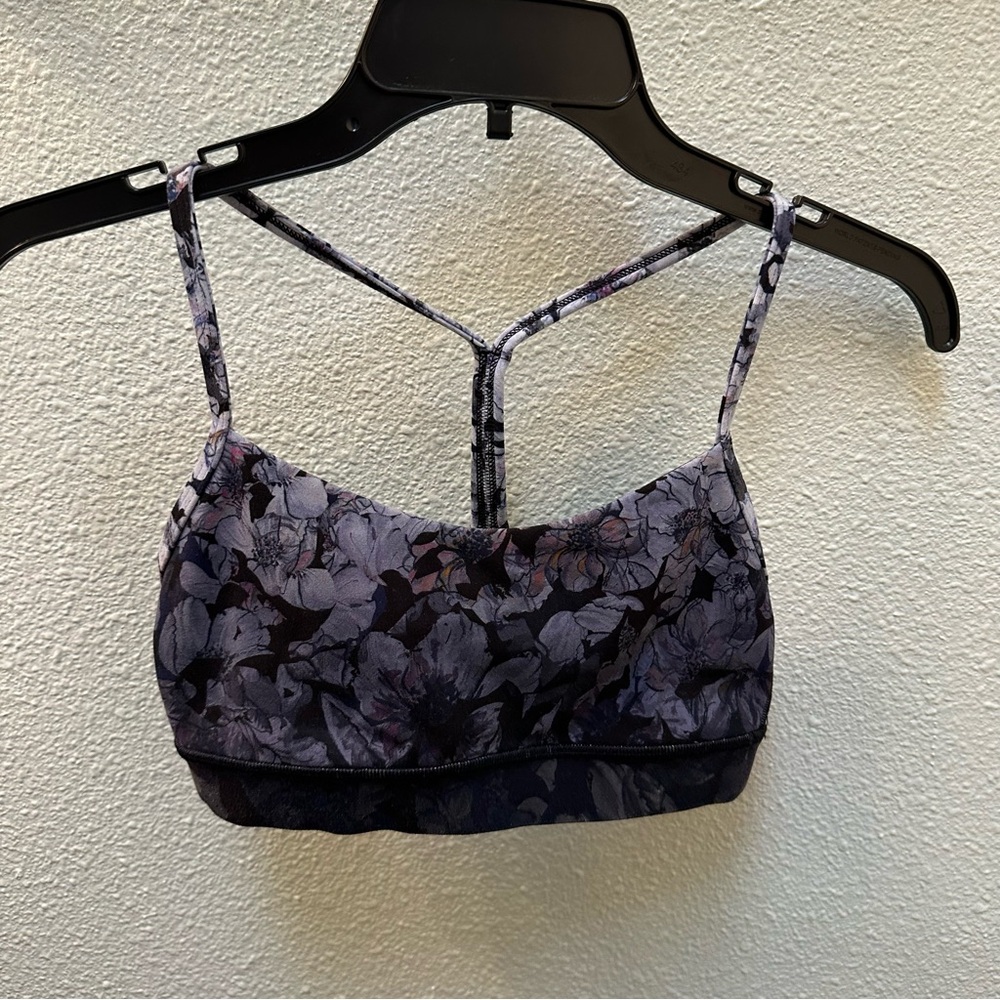Lululemon athletica Purple Floral Sports Bra Size 4